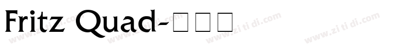 Fritz Quad字体转换